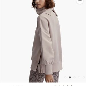 Varley Women's High-Neck Sweatshirt in Taupe